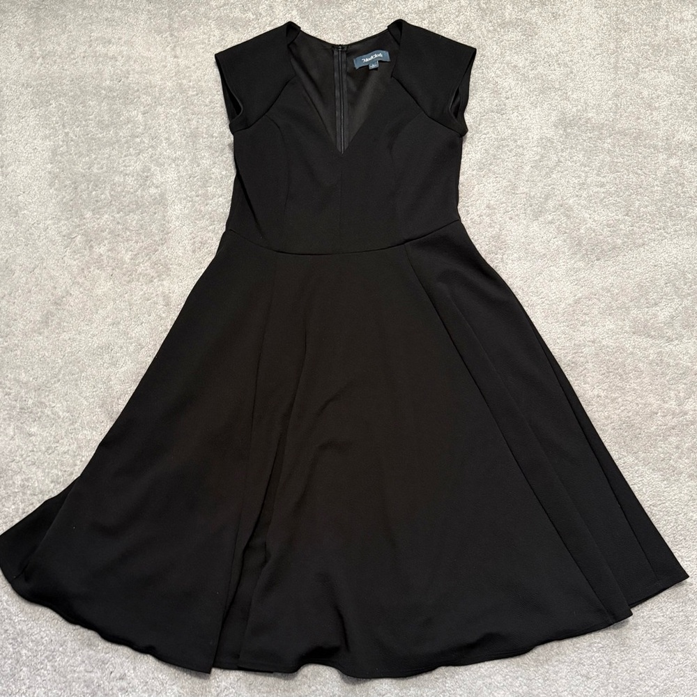 Modcloth Elegant Black Midi Dress
